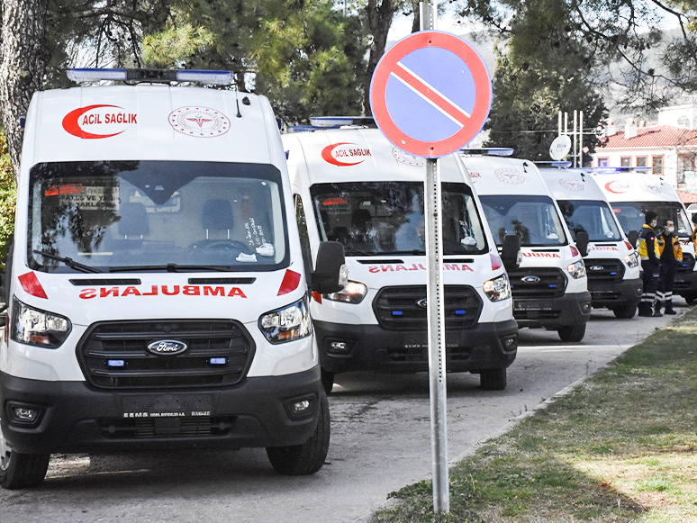 Sağlık Bakanlığınca Muğla'ya Gönderilen 18 Ambulans Hizmete Alındı