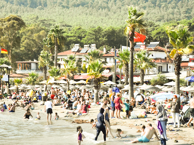 Muğla Plajlarında Sıcak Hava Yoğunluğu