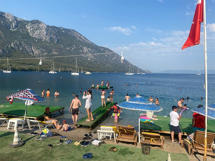 Muğla Sahillerinde Bayram Tatili Yoğunluğu Sürdü