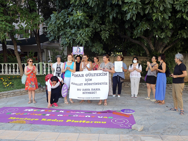 Muğla'da Pınar Gültekin İçin Adalet Nöbeti Devam Ediyor
