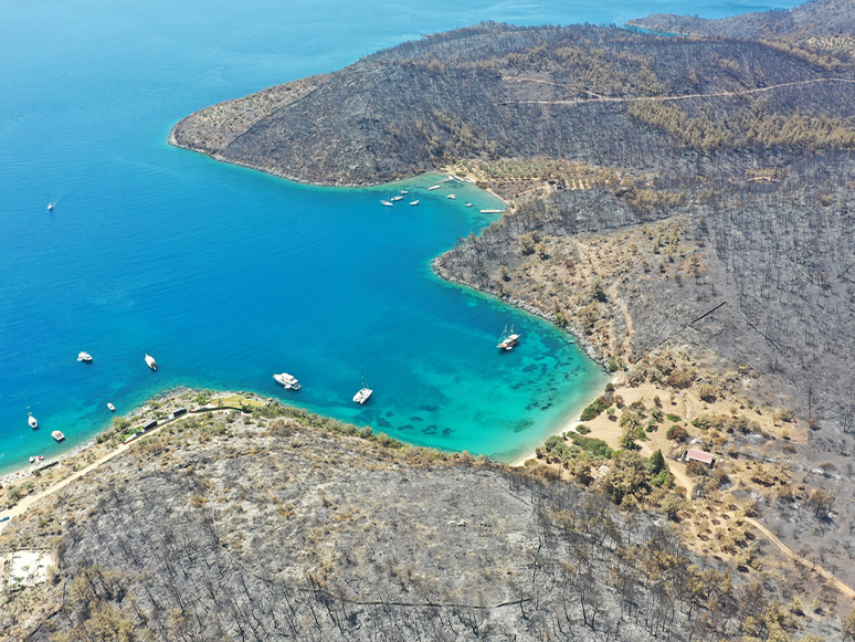 Bodrum ve Milas'taki Koylara Yatlar ve Tekneler Gelmeye Başladı