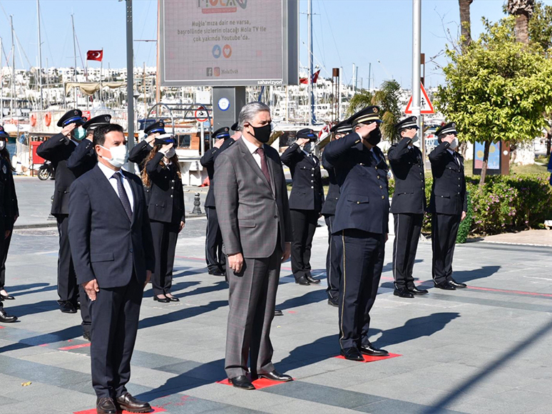 Bodrum'da Türk Polis Teşkilatı'nın 176. Kuruluş Yıl Dönümü Kutlandı