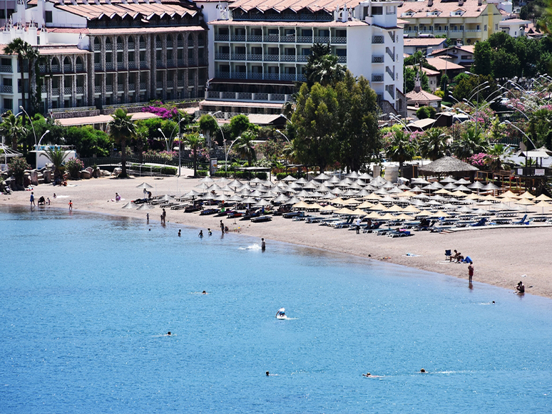 Muğla'nın Sahillerinde Sıcak Hava Yoğunluğu