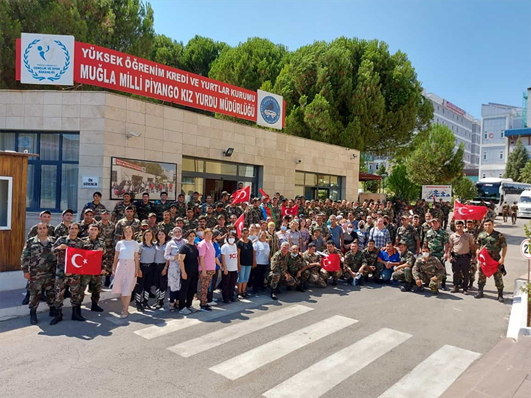 Muğla'da Orman Yangını Söndürme Çalışmalarına Destek Veren Azeri İtfaiyeciler Ülkelerine Uğurlandı