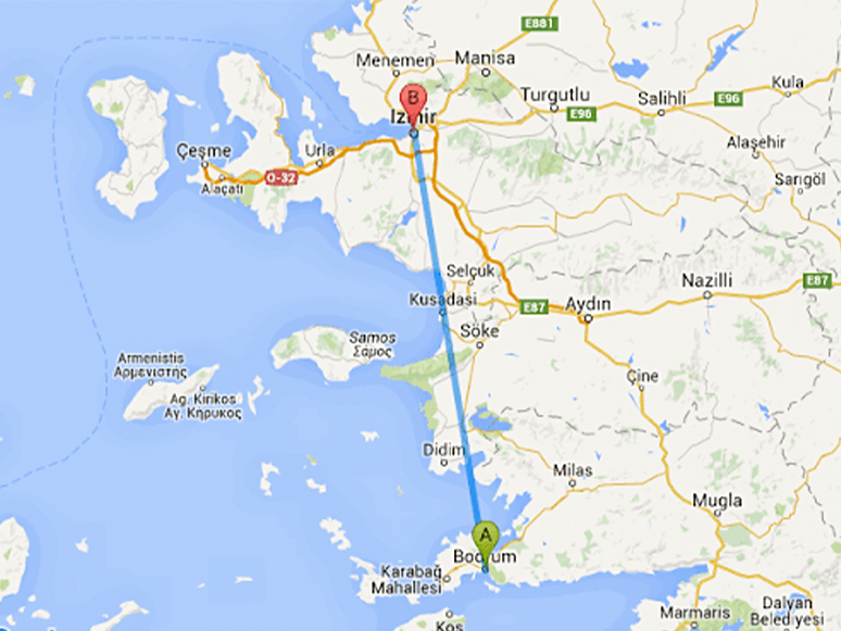 İzmir-Bodrum Arası Kaç Km?