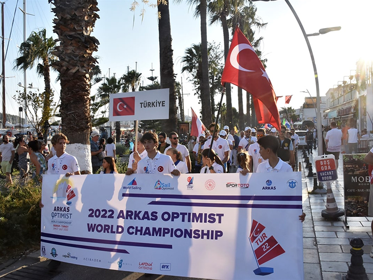 2022 Arkas Dünya Optimist Şampiyonası'nın Açılış Töreni Yapıldı