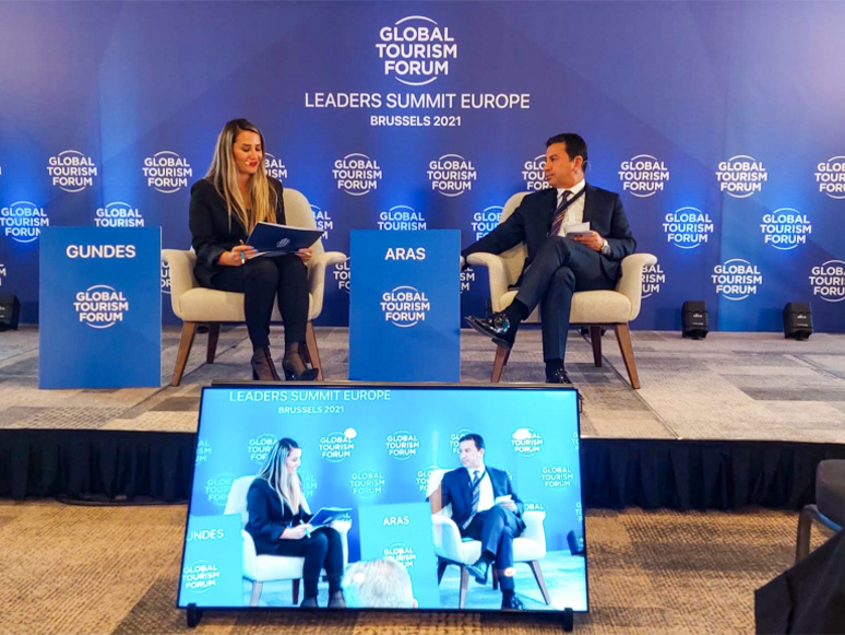Bodrum Belediye Başkanı Aras Brüksel'deki Global Tourism Forumu'nda Türkiye'yi Temsil Etti