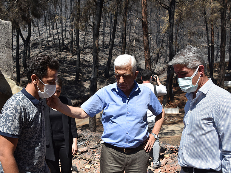 Marmaris’te Yanan Bölgelerde İnceleme Yapıldı