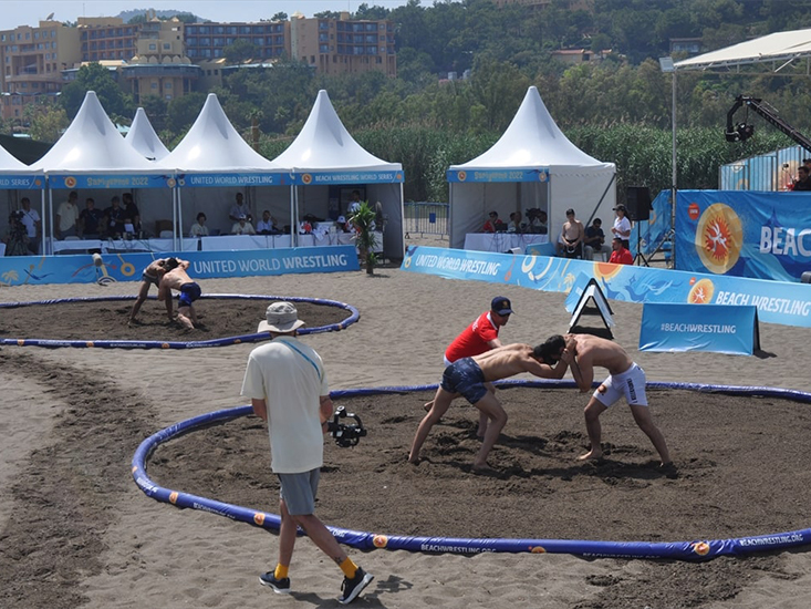 Dünya Plaj Güreşi Şampiyonası 1. Serisi Muğla'da Yapıldı