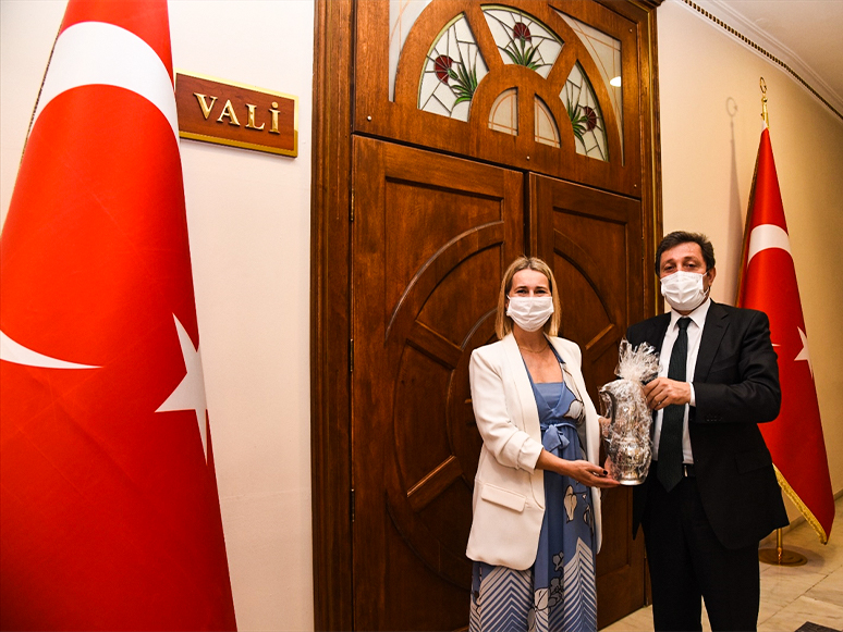 Hırvatistan'ın İstanbul Başkonsolosu İvana Zerec, Vali Tavlı'yı Ziyaret Etti