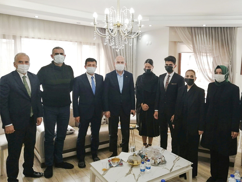 İçişleri Bakanı Süleyman Soylu, Muğla'da Taziye Ziyaretinde Bulundu