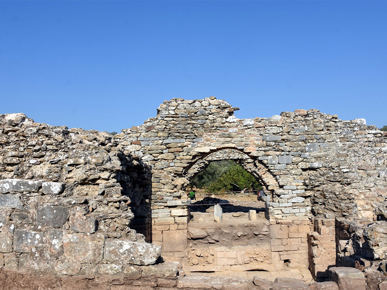 Euromos Antik Kenti'ndeki Geç Roma Hamamı Turizme Kazandırılacak