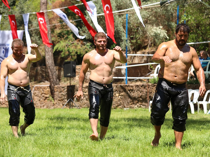 Bodrum Yağlı Güreşleri'nde Başpehlivanlığı Ali Yanatma Kazandı