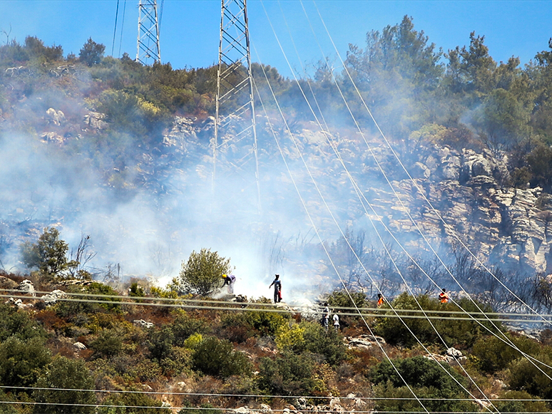 Bodrum'da Ormanlık ve Makilik Alanda Çıkan Yangın Kontrol Altına Alındı