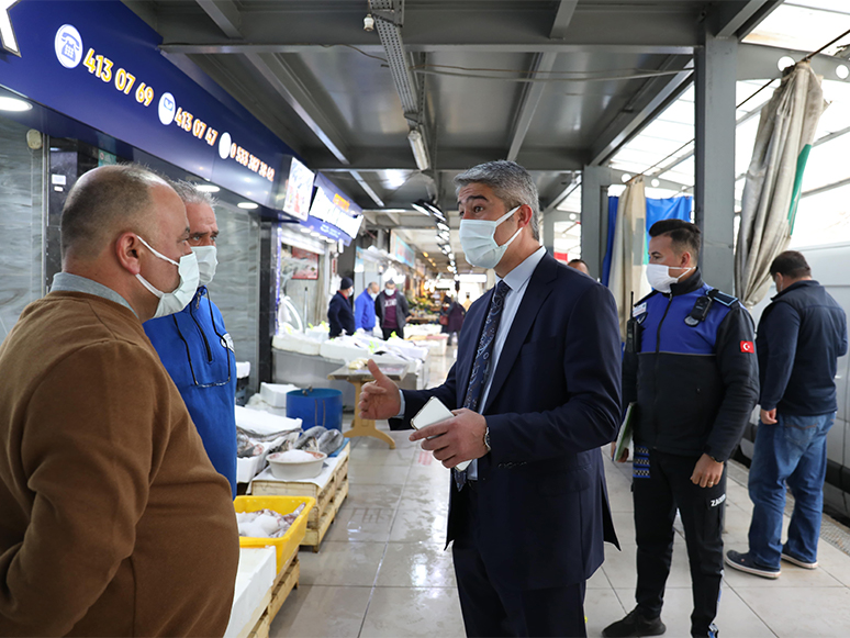 Marmaris Belediye Başkanı Oktay’dan Koronavirüs Tedbirleri Denetimi