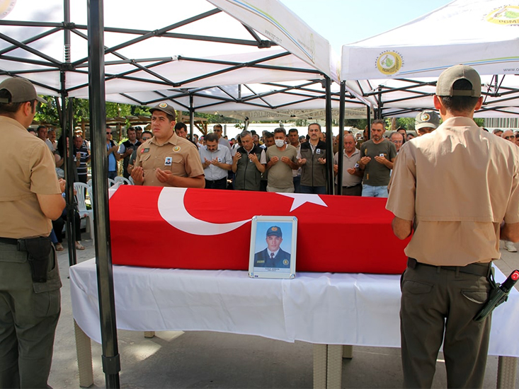 Muğla'da Hayatını Kaybeden Orman Muhafaza Memuru İçin Tören Düzenlendi