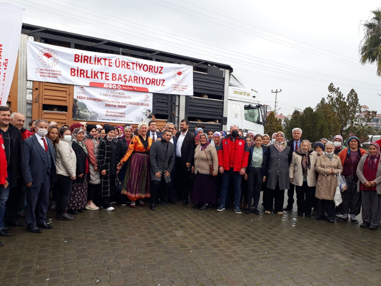 Muğla'da 100 Kadın Çiftçiye 1040 Küçükbaş Hayvan Dağıtıldı