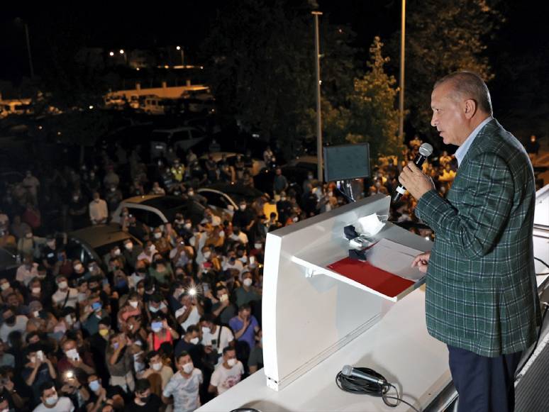  Erdoğan, Yangınların Vurduğu Muğla'da 