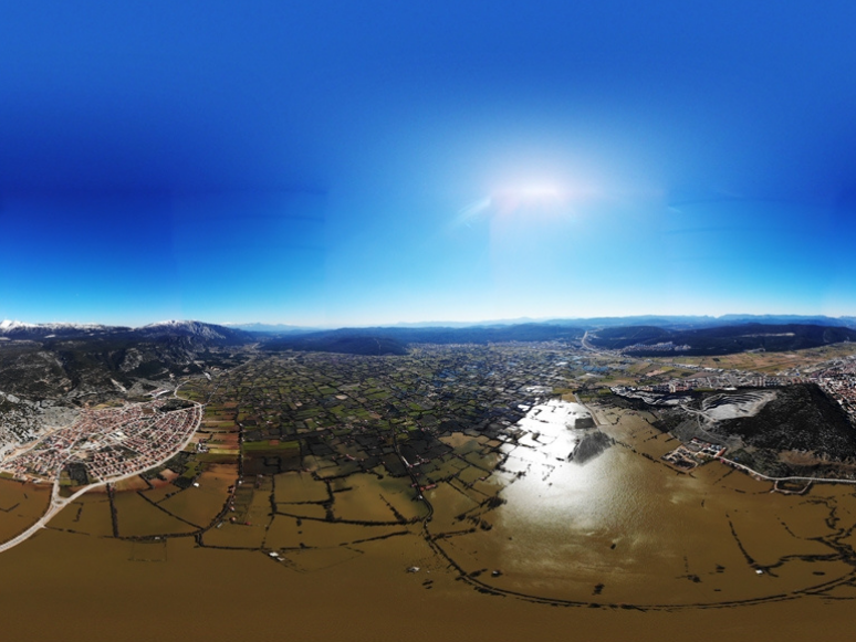 Sular Altında Kalan Çukur Yaylada Drone ile Hasar Tespiti