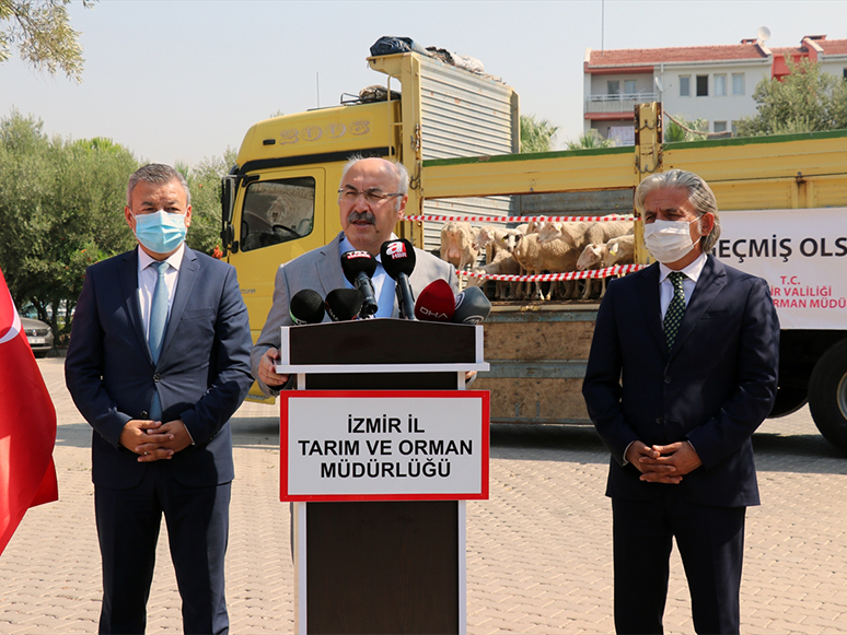 İzmirli Hayırseverlerden Antalya ve Muğla'daki Yangınlarda Mağdur Olan Üreticilere Destek