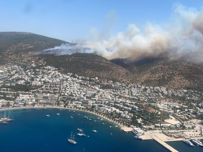 Bodrum’da Bir Yangın Daha, Panik Büyük