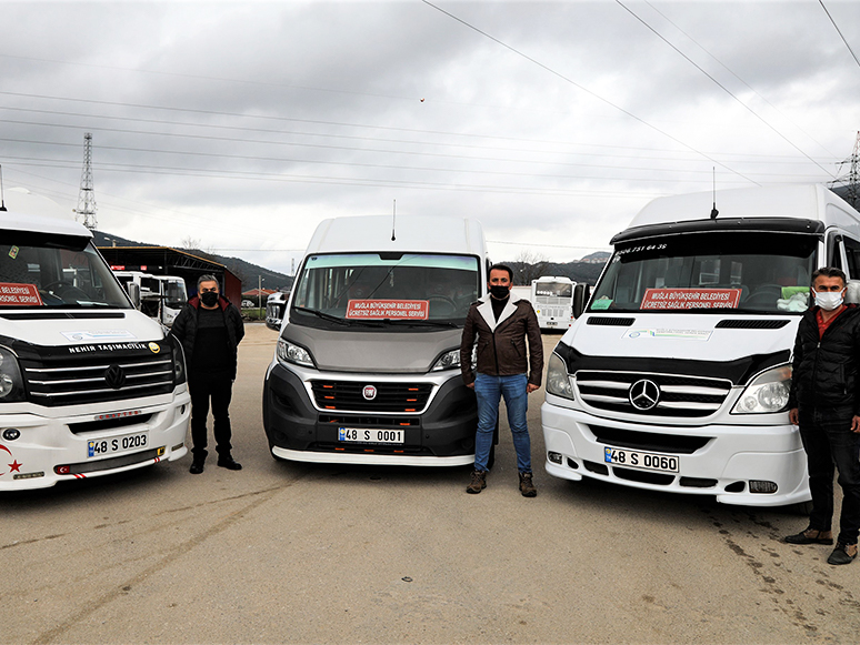 Muğla Büyükşehir Belediyesinden Servis Şoförlerine Destek