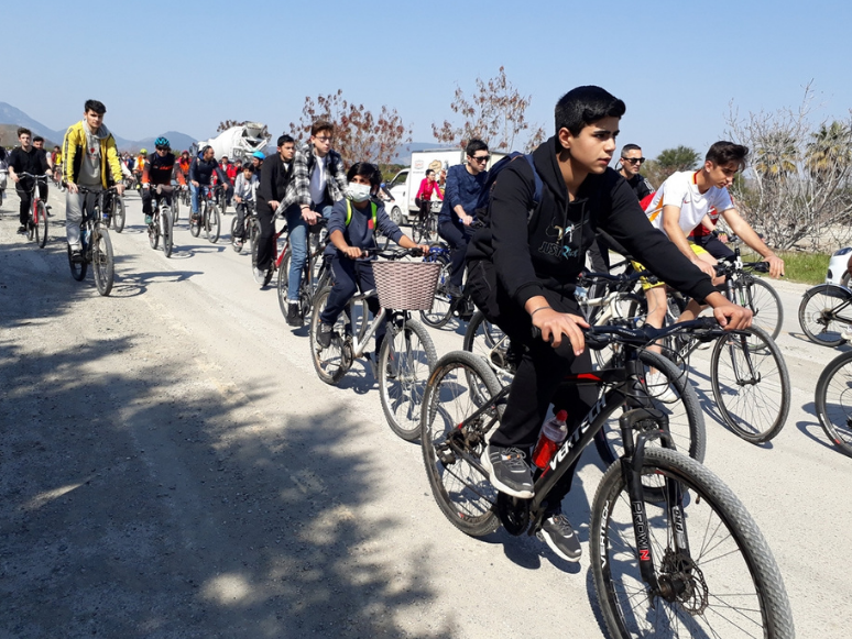 Dalaman’da Vatandaşların Katılımıyla Bisiklet Turu Düzenlendi