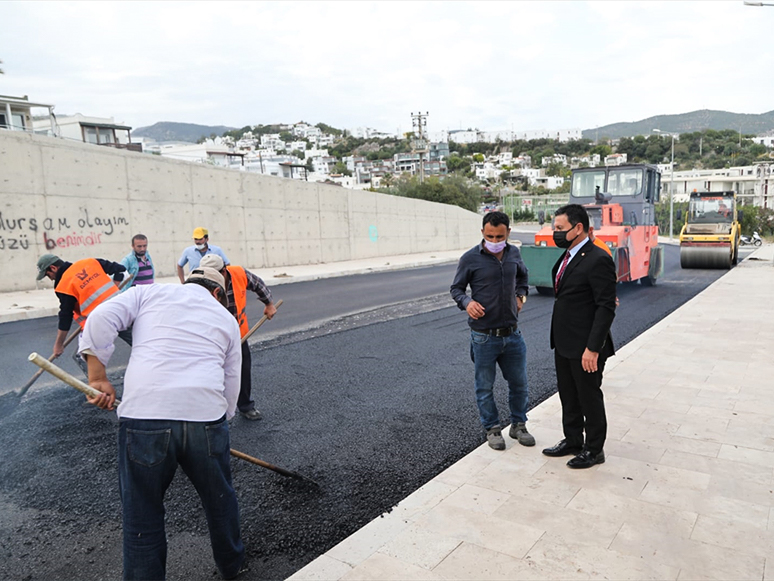 Bodrum Belediyesi Altyapı ve Üstyapı Çalışmaları Sürüyor