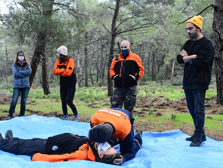 Datça'da Afetlere Karşı Eğitim Veriliyor