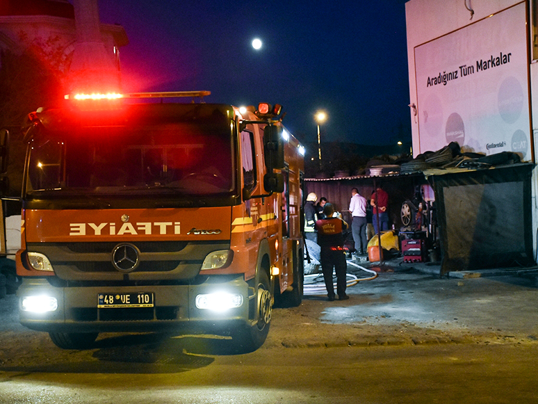 Muğla’da İş Yerinde Yangın